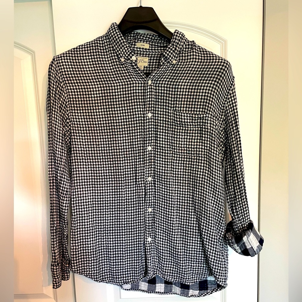 J.Crew Mens Button Down - XL Slim